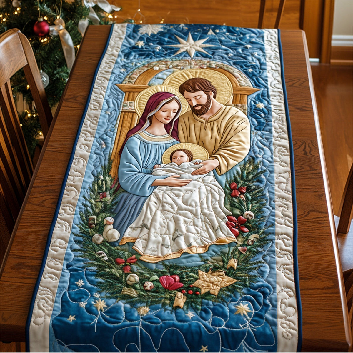 Night of Hope Quilted Table Runner VTQ-Myprintsy
