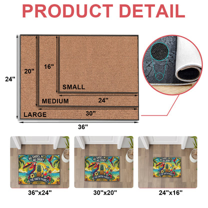 No Shoes, No Shirt...No Problem - Personalized Doormat-Myprintsy
