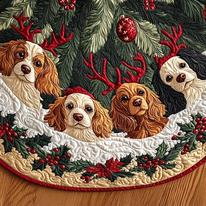 Noble Companion Quilted Christmas Tree Skirt-Myprintsy