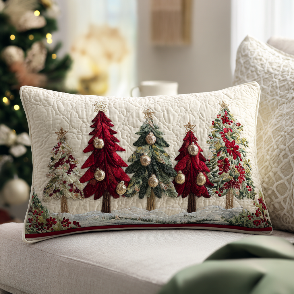 Noel Forest Quilted Bedding Pillow Case VTQ-Myprintsy