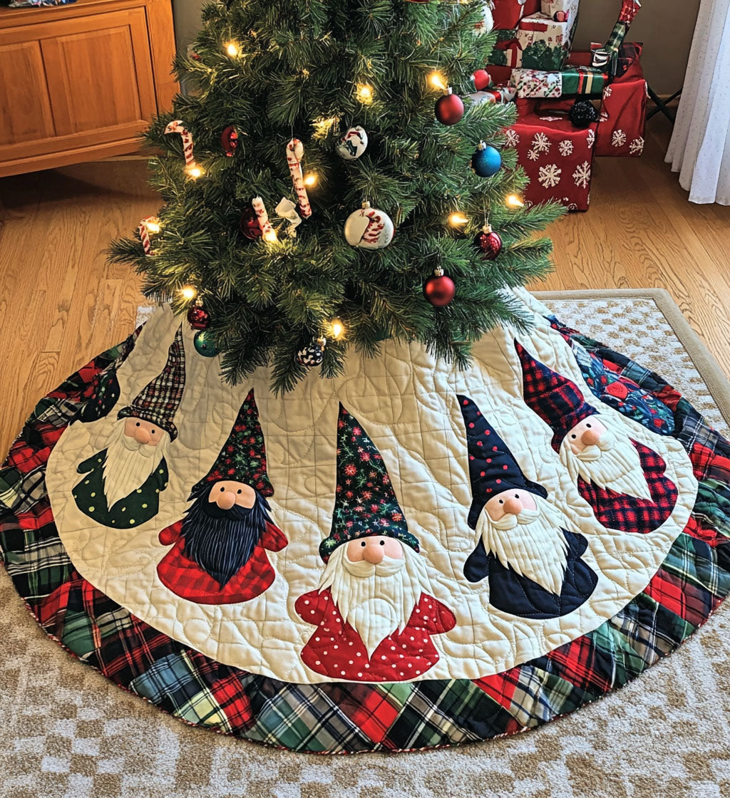 Noel Nostalgia Quilted Christmas Tree Skirt VTQ-Myprintsy