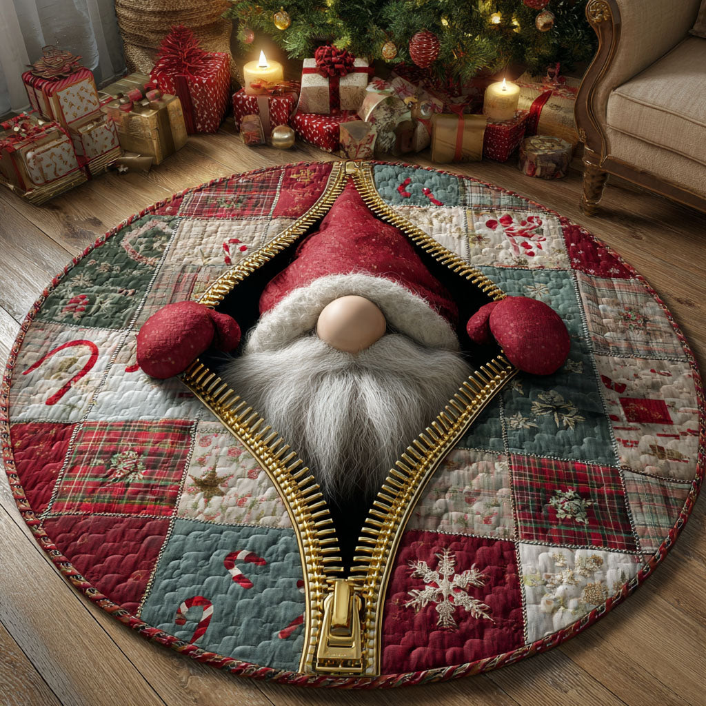 Nordic Gnome Quilted Round Mat VTQ-Myprintsy