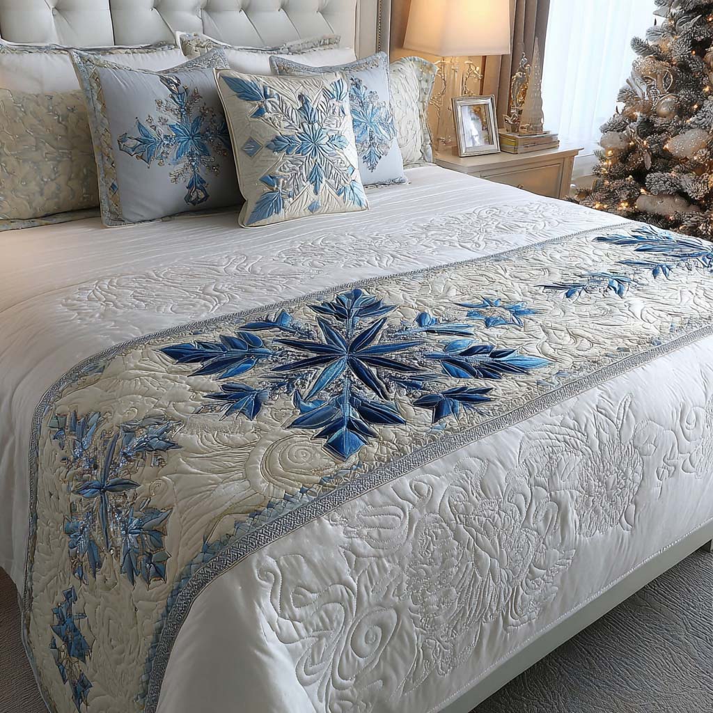 Nordic Star Quilted Bed Runner VTQ-Myprintsy