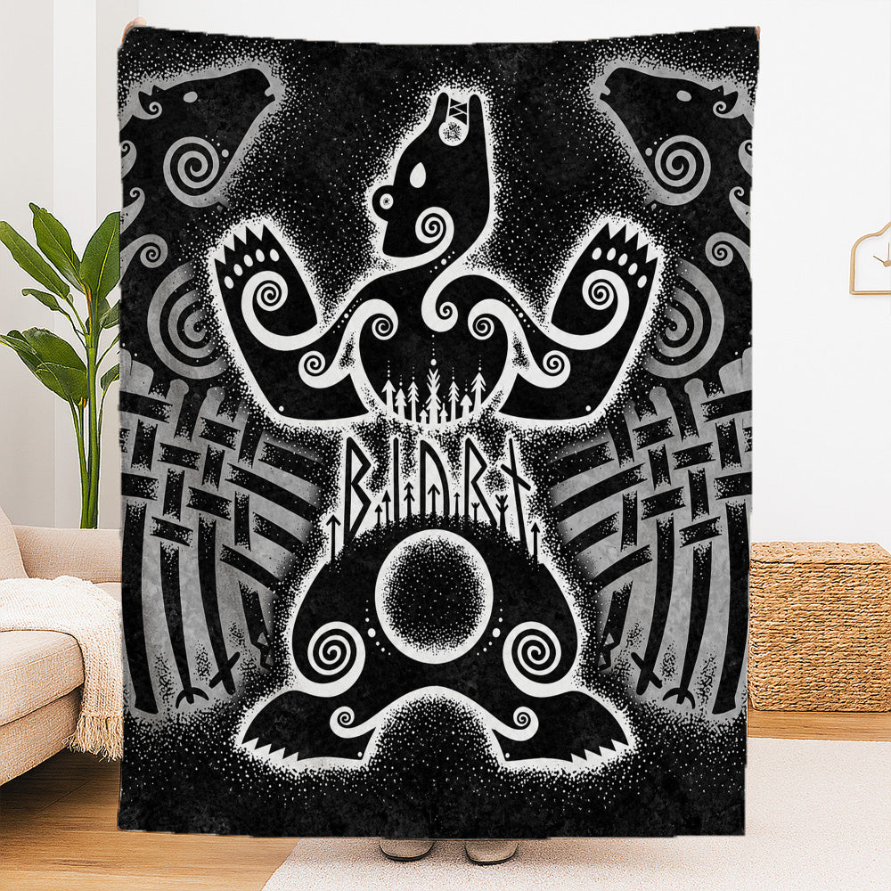 Norse Beasts Blanket-Myprintsy