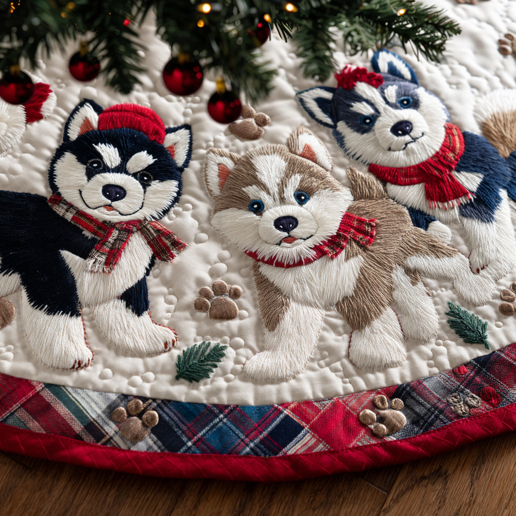 North Star Husky Quilted Christmas Tree Skirt VTQ-Myprintsy