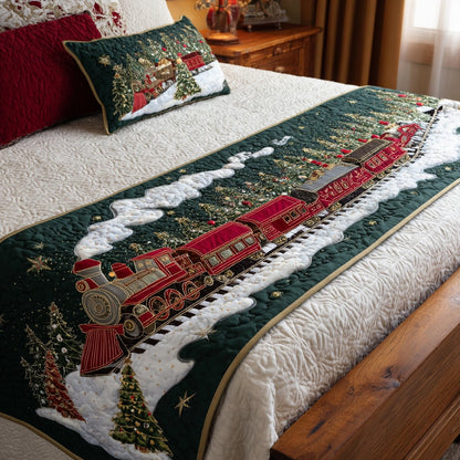 Northbound Train Quilted Bed Runner VTQ-Myprintsy