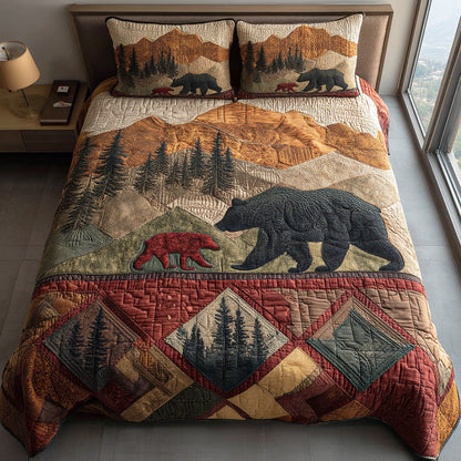 Northern Bear -Piece Quilted Bedding Set VTQ-Myprintsy