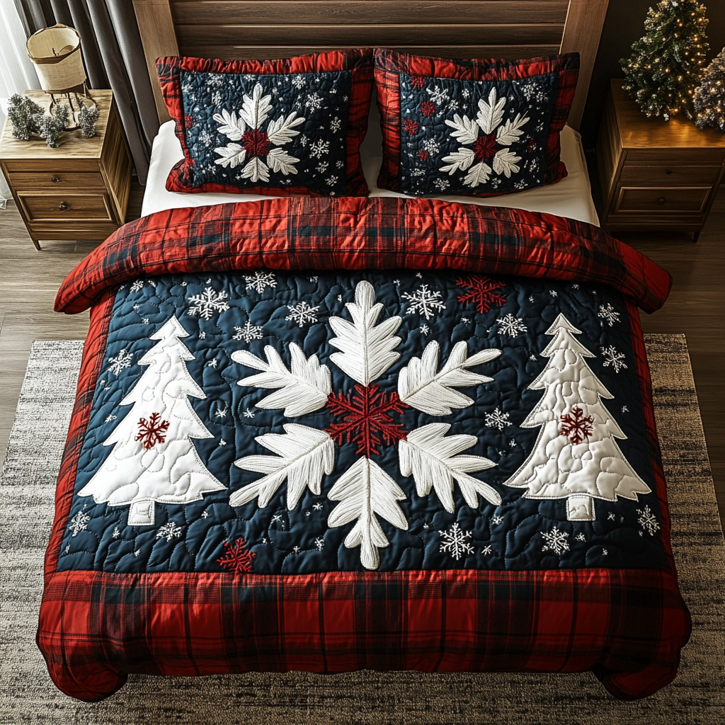 Northern Lights Night -Piece Quilted Bedding Set VTQ-Myprintsy