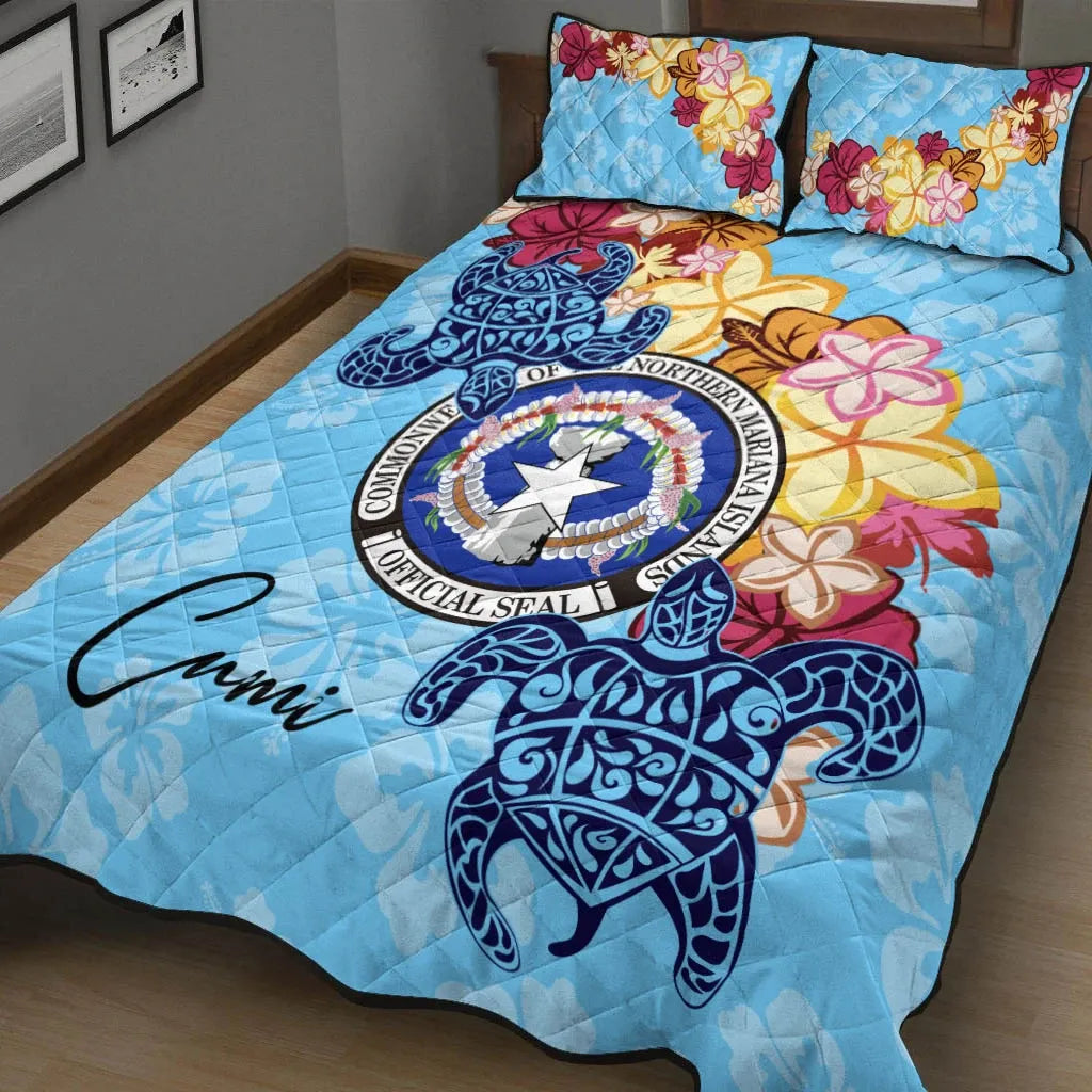 Northern Mariana Islands Quilt Bed Set - Tropical Style-Myprintsy
