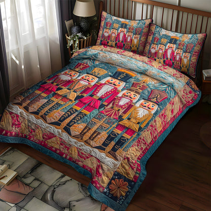 Nostalgic Nutcracker -Piece Quilted Bedding Set VTQ-Myprintsy