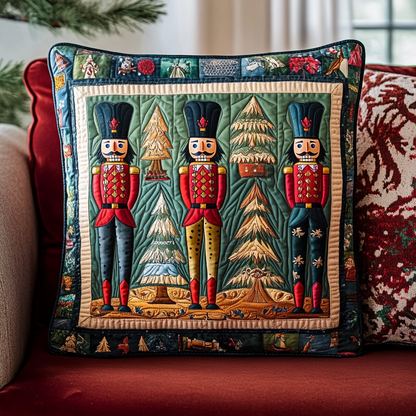 Nostalgic Nutcracker Quilted Pillow Case VTQ-Myprintsy