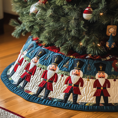 Nutcracker Charm Quilted Christmas Tree Skirt VH-Myprintsy