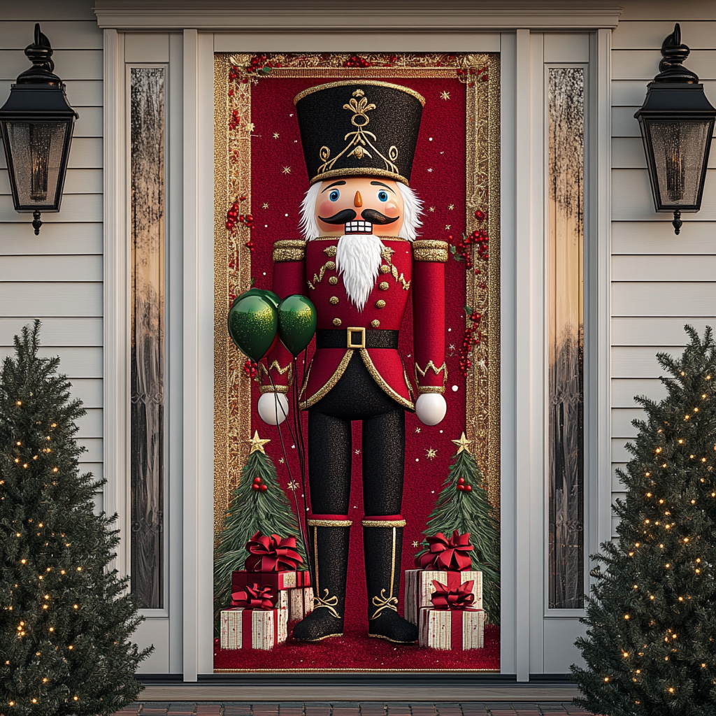 Nutcracker Dream Quilted Door Cover VTQ-Myprintsy