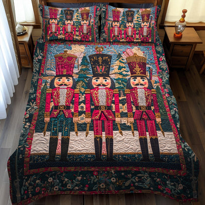 Nutcracker Dreamland -Piece Quilted Bedding Set VTQ-Myprintsy