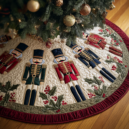 Nutcracker Echo Christmas Quilted Tree Skirt VTQ-Myprintsy