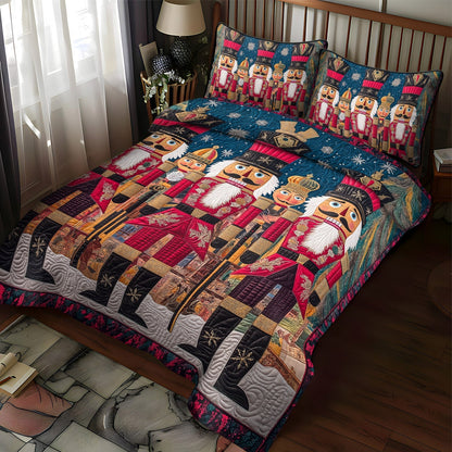 Nutcracker Elegance -Piece Quilted Bedding Set VTQ-Myprintsy