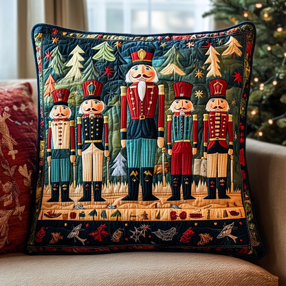 Nutcracker Elegance Quilted Pillow Case VTQ-Myprintsy