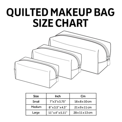 Nutcracker Glow Quilted Makeup Bag VTQ-Myprintsy