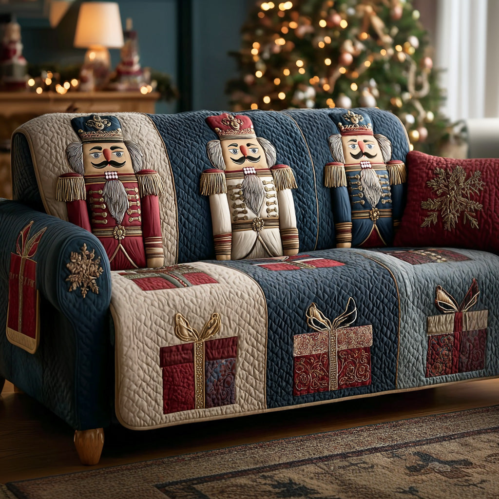 Nutcracker Guard Quilted Sofa Cover VTQ-Myprintsy