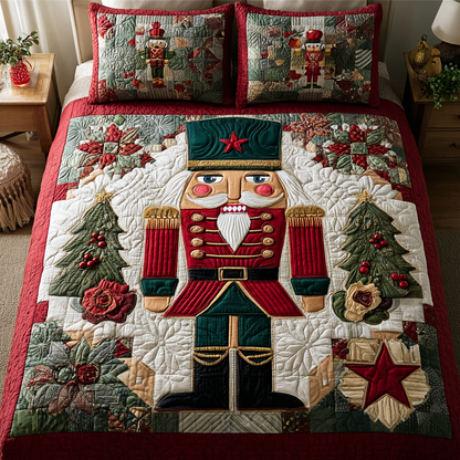 Nutcracker Joy -Piece Quilted Bedding Set VTQ-Myprintsy