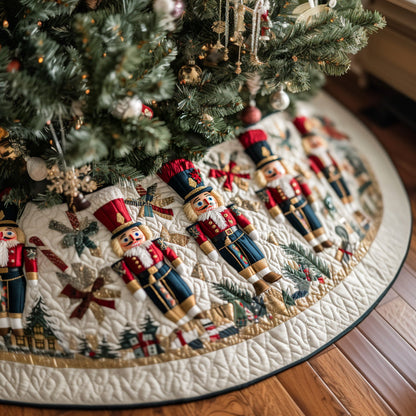Nutcracker Magic Quilted Christmas Tree Skirt VTQ-Myprintsy