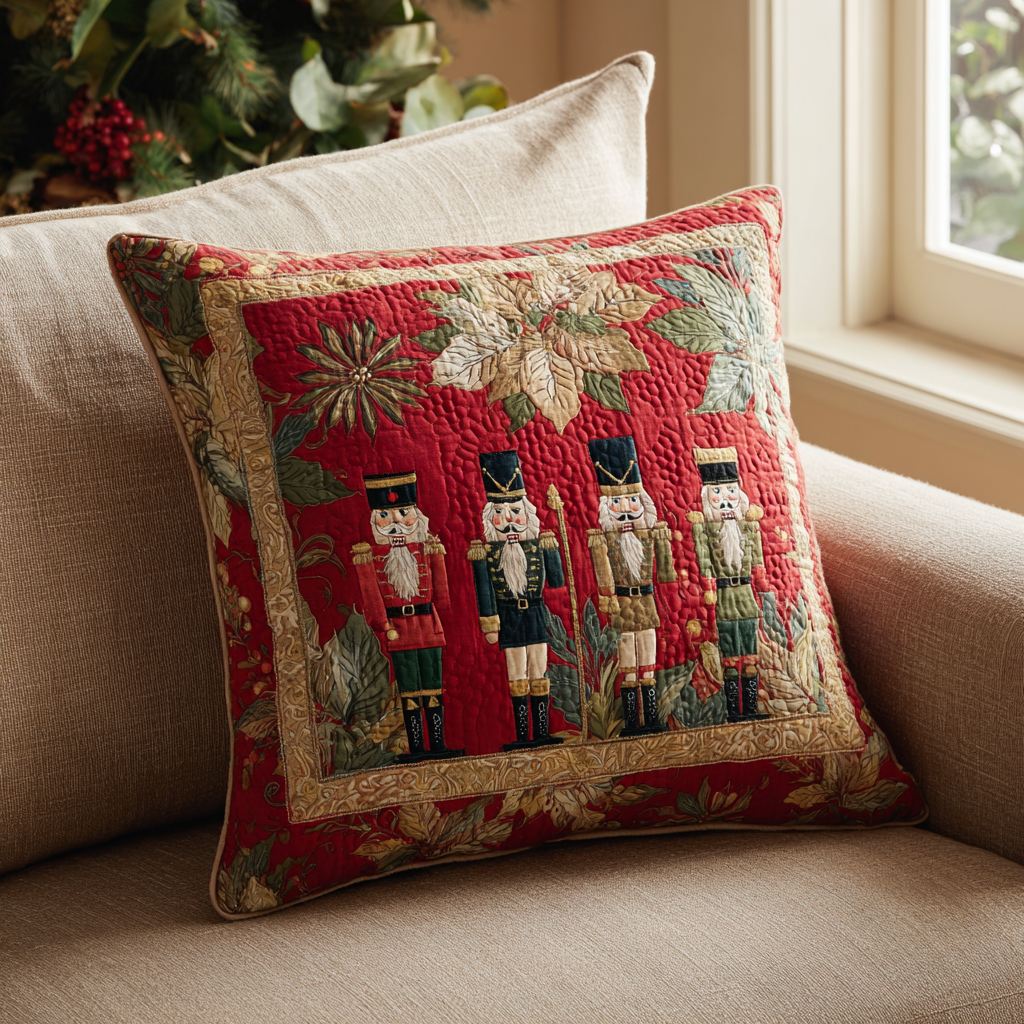 Nutcracker Memory Quilted Pillow Case VTQ-Myprintsy