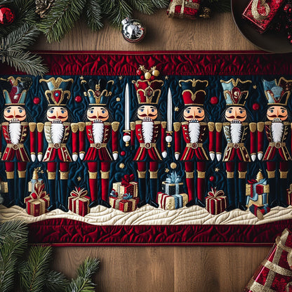 Nutcracker Nights Glow Quilted Table Runner VTQ-Myprintsy
