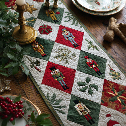 Nutcracker Noel Quilted Table Runner VTQ-Myprintsy