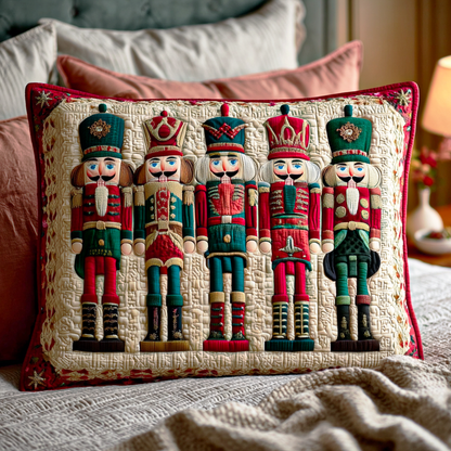 Nutcracker Parade Quilted Bedding Pillow Case VTQ-Myprintsy