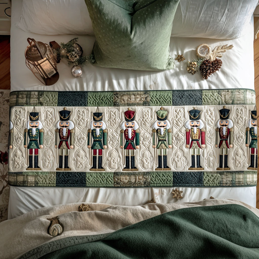 Nutcracker Row Quilted Bed Runner VTQ-Myprintsy