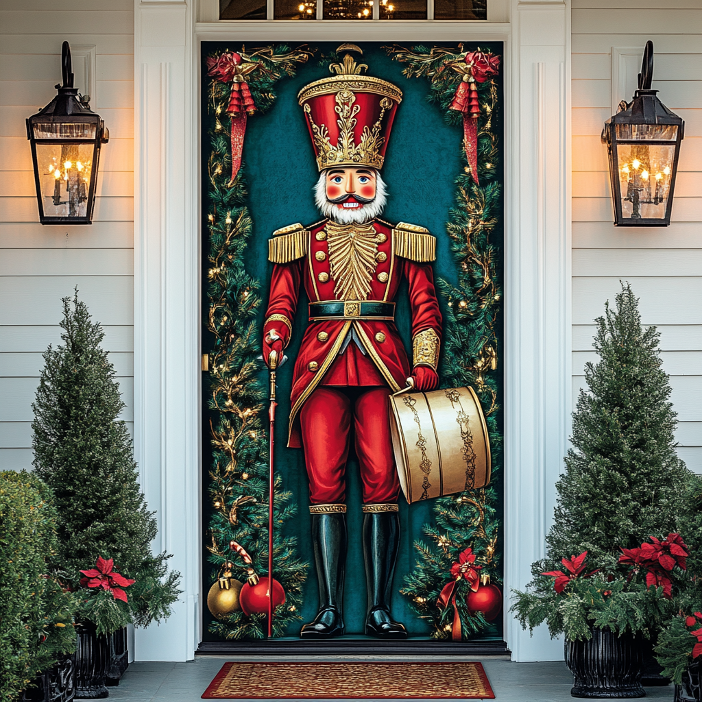 Nutcracker Tales Quilted Door Cover VTQ-Myprintsy