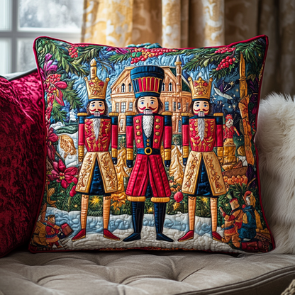 Nutcracker Toy Spread Quilted Pillow Case VTQ-Myprintsy