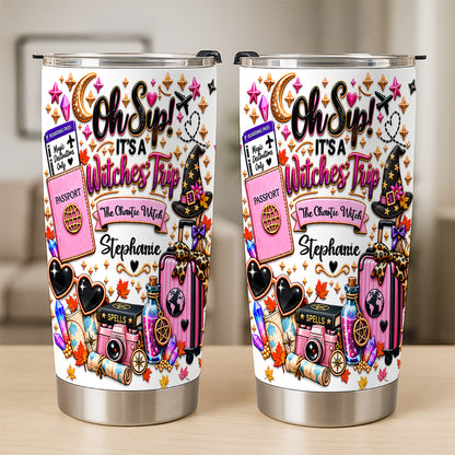 Oh Sip! It's a Witches' Trip - Personalized Witch Sister Tumbler Cup-Myprintsy