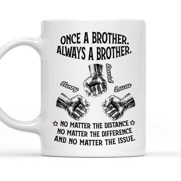 Once A Brother Always A Brother - Personalized Coffee Mug-Myprintsy