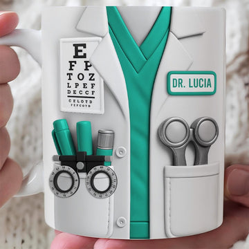 Optometrist Doctor Medical Tools - Personalized Coffee Mug - Gift For Healthcare Professionals-Myprintsy