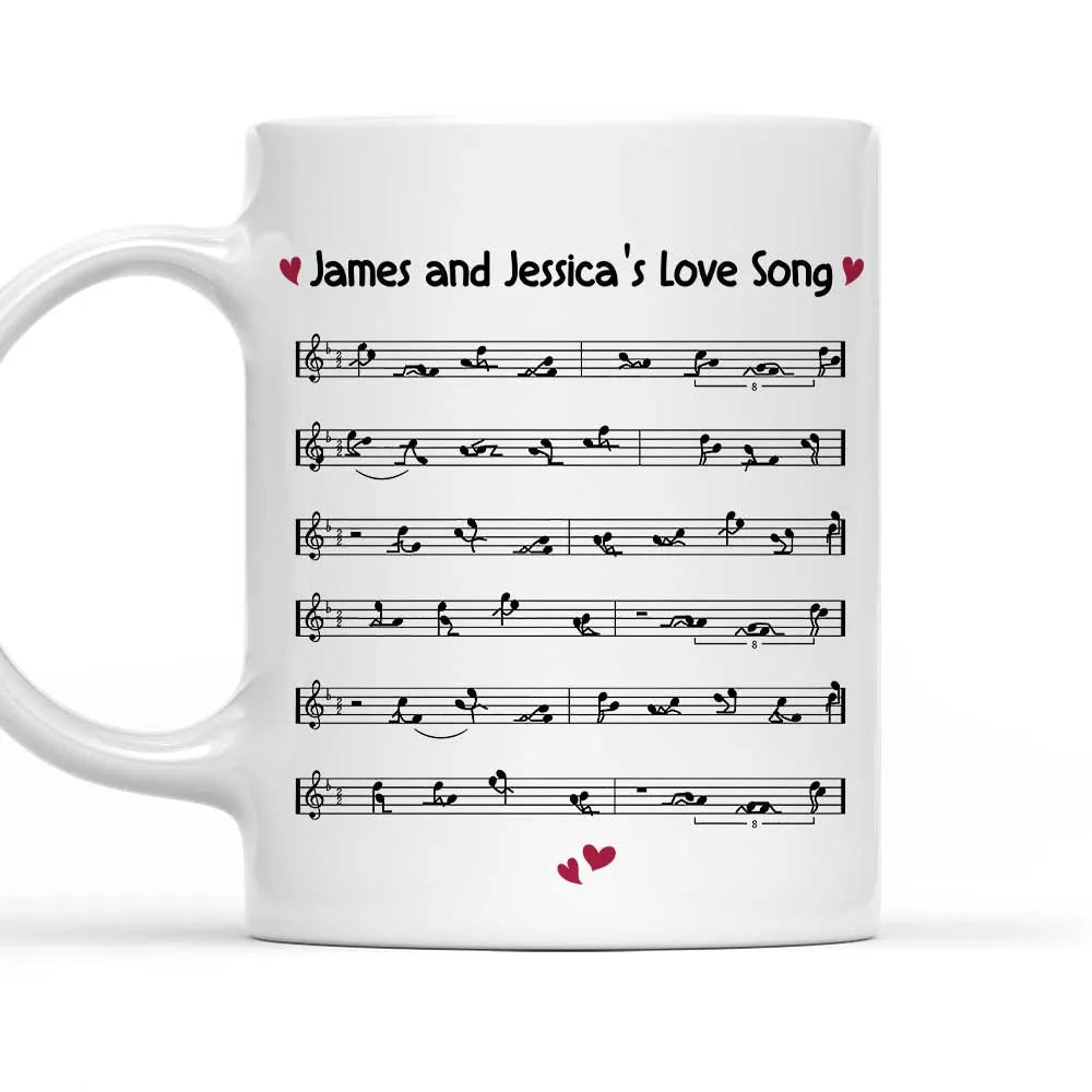 Our Love Song Custom Mug - Personalized Coffee Mug