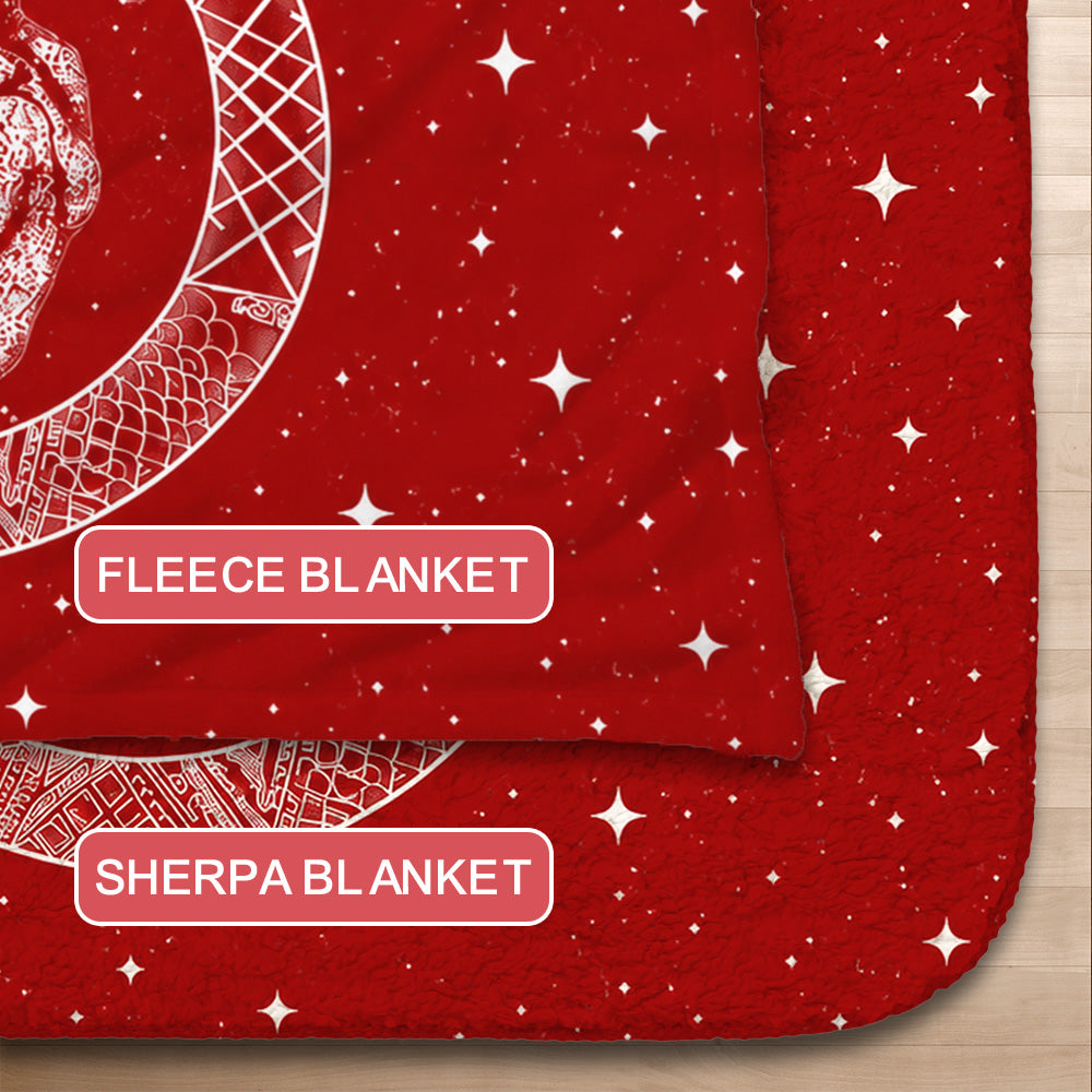 Ouroboros Blanket - Red Edition-Myprintsy