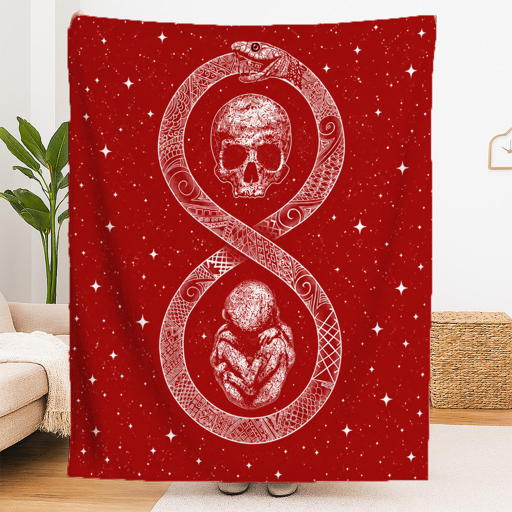 Ouroboros Blanket - Red Edition-Myprintsy