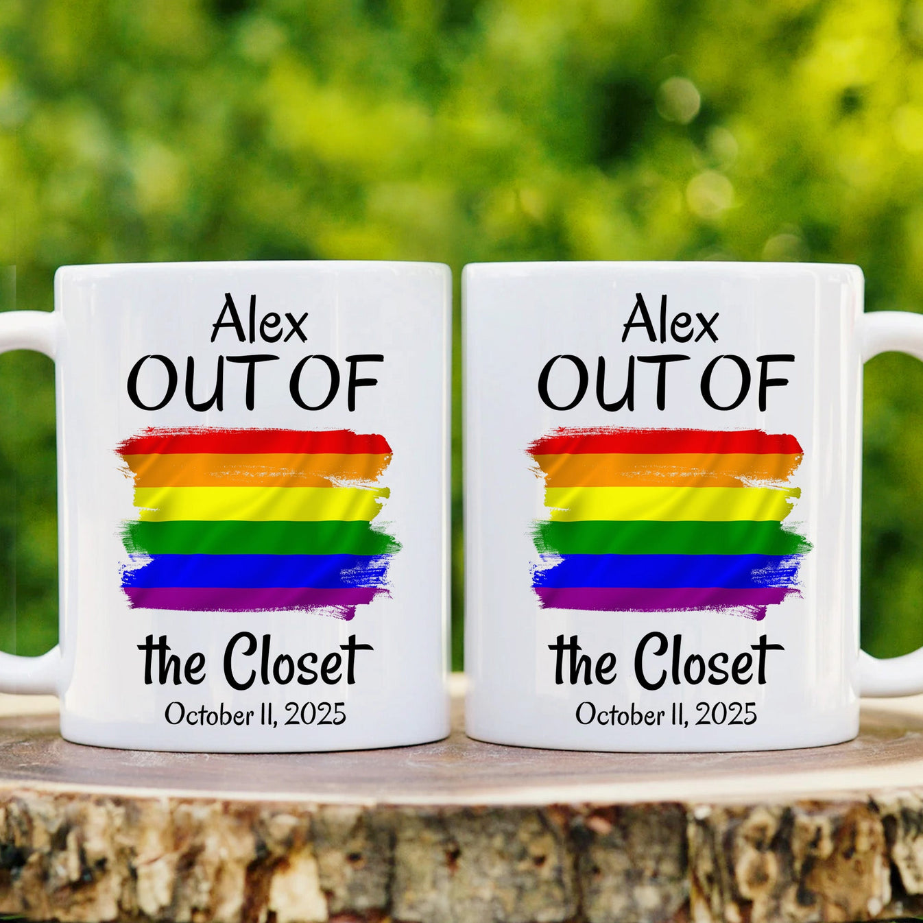 Out Of The Closet - Personalized Pride Mug-Myprintsy