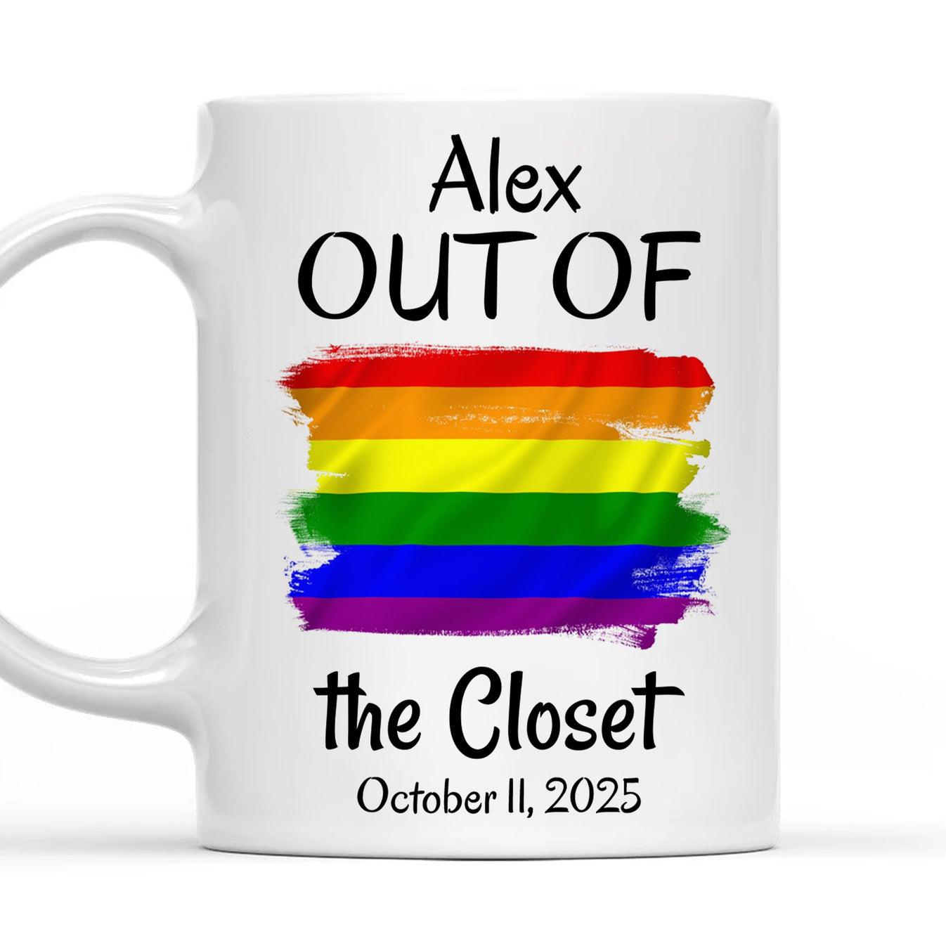 Out Of The Closet - Personalized Pride Mug-Myprintsy