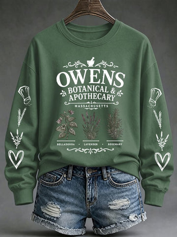 Owens Sisters Apothecary - Halloween Witch Casual Sweatshirt-Myprintsy