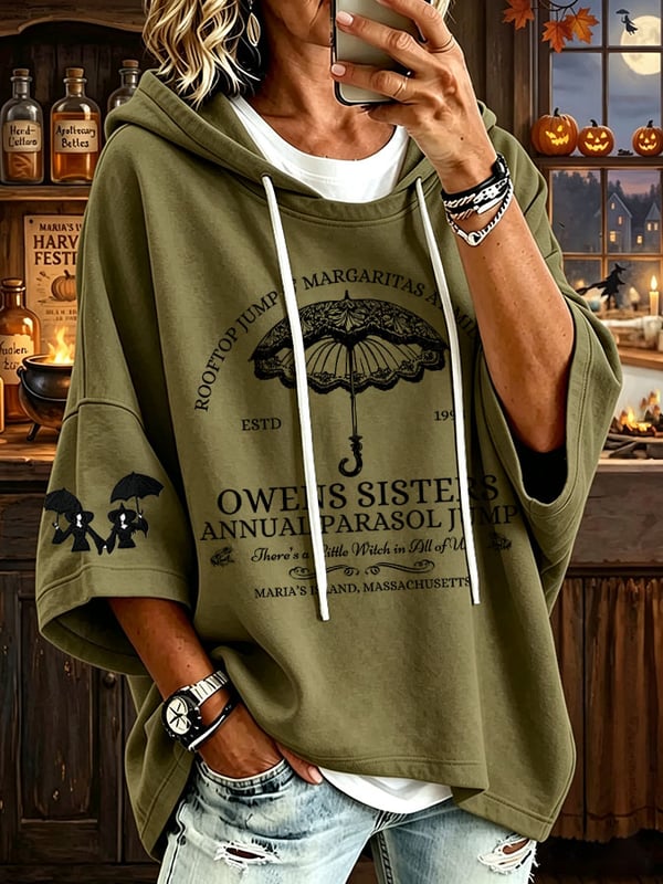 Owens Sisters Apothecary - Halloween Witch Hooded Sweatshirt-Myprintsy