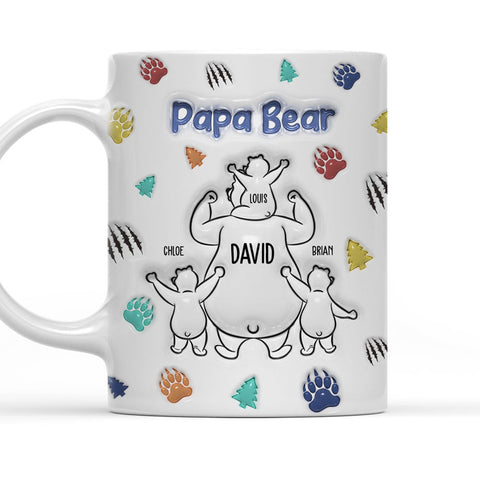 Papa Bear - Personalized 3D Mug-Myprintsy