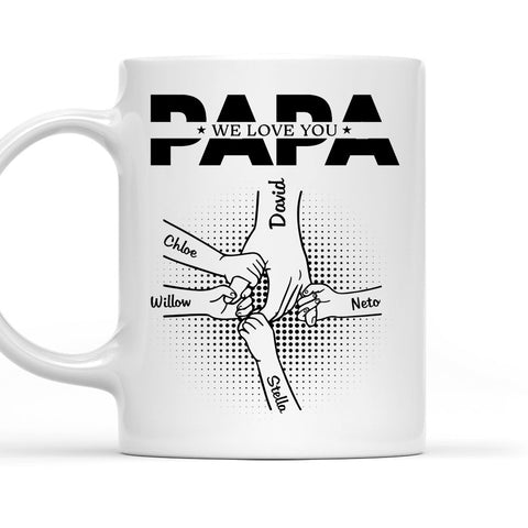 Papa We Love You - Personalized Mug-Myprintsy