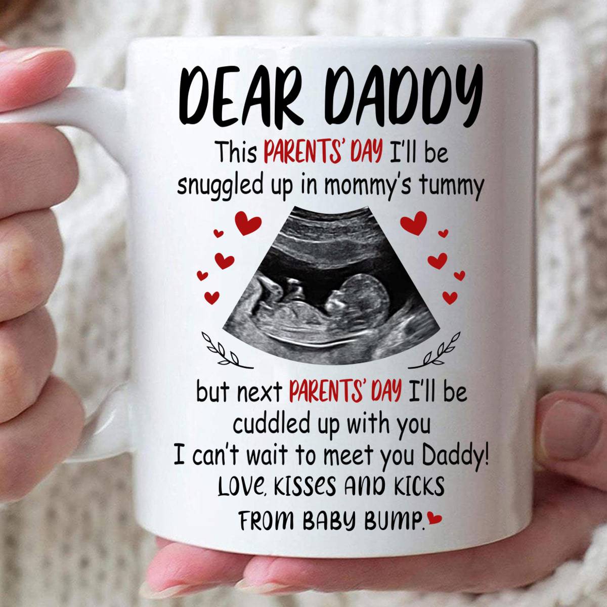 Parent’s Day I’ll Be Cuddled Up With You Custom Mug - Personalized Coffe Mug - Gift For Dad-Myprintsy