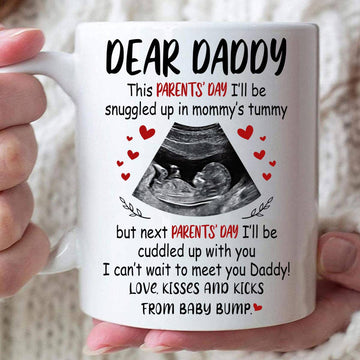 Parent’s Day I’ll Be Cuddled Up With You Custom Mug - Personalized Coffe Mug - Gift For Dad-Myprintsy