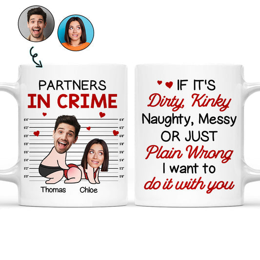 Partners In Crime Custom Mug - Personalized Coffee Mug - Gift For Couple-Myprintsy