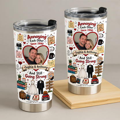 Partners In Crime - Personalized Tumbler Cup - Gift For Couple-Myprintsy