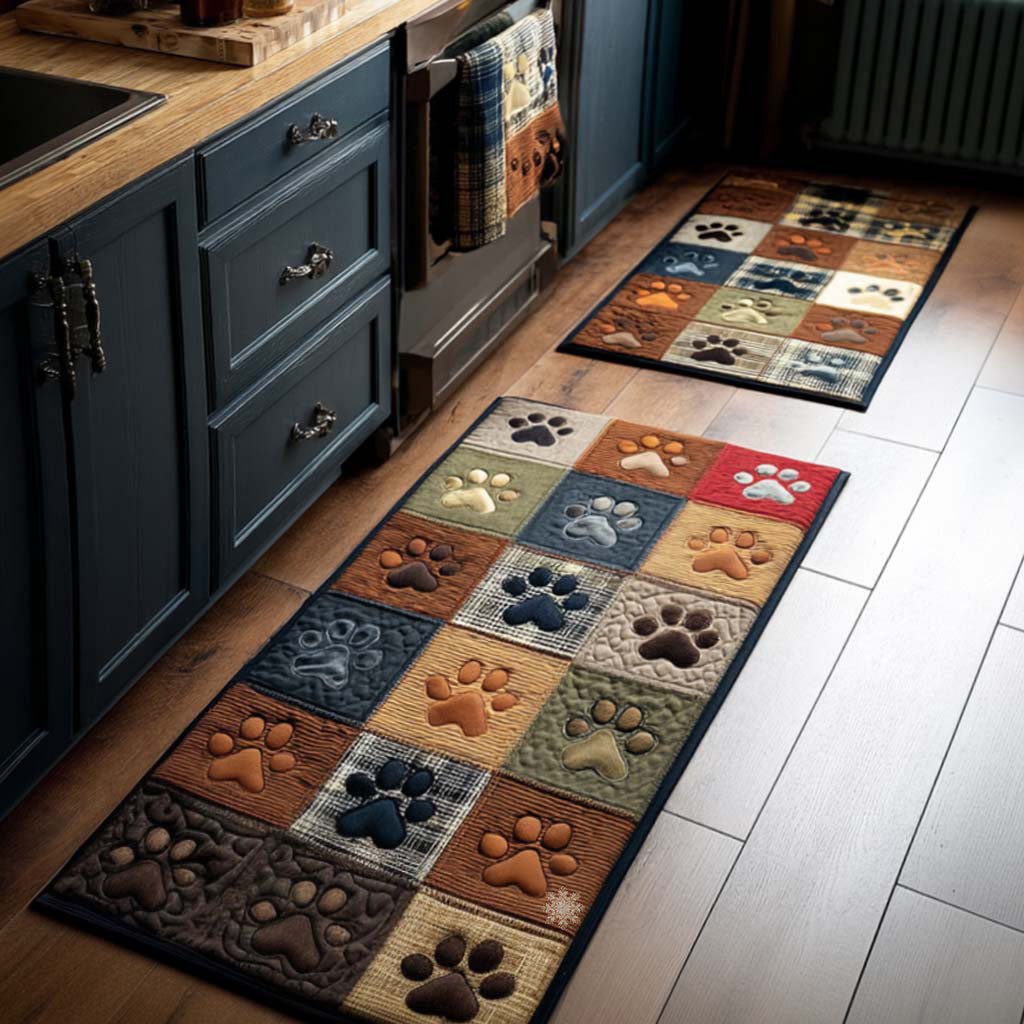 Paw Cozy Path Kitchen Area Rug VTQ-Myprintsy