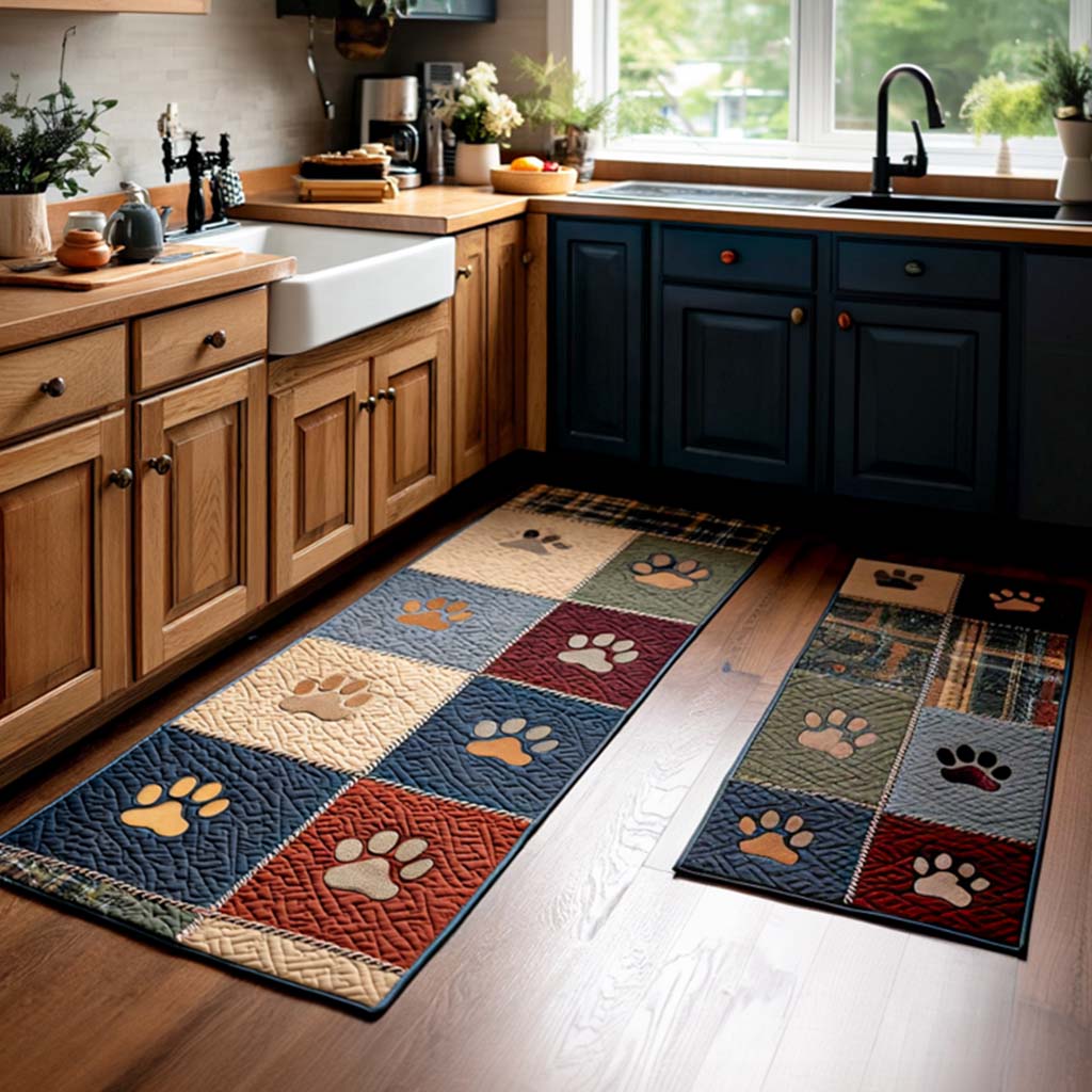 Paw Print Kitchen Area Rug VTQ-Myprintsy